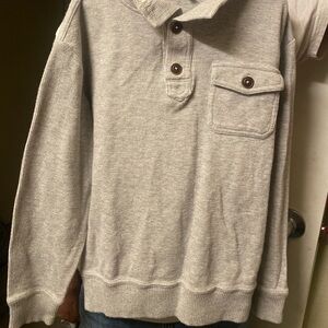 Crazy 8, Grey,Three Button Sweater, boys Size L 10/12